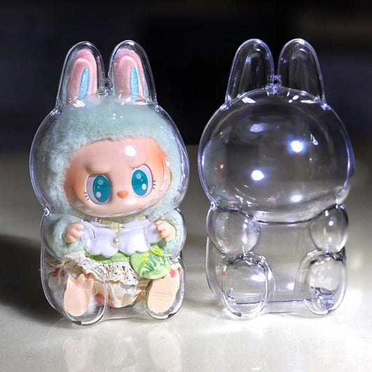 LABUBU Have A Seat Transparent Case Labubu Plastic Case Backpack Charms