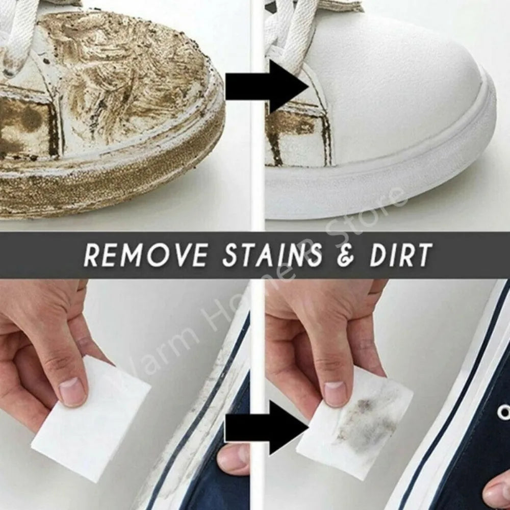 Shoe brush Sneaker Cleaning Wipes Travel Portable Sneaker Disposable Quick Cleaning Wet Wipes White Shoes Artifact Shoe Cleaners